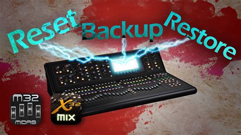midas m32 factory reset|X32 Initialize and Factory Reset .